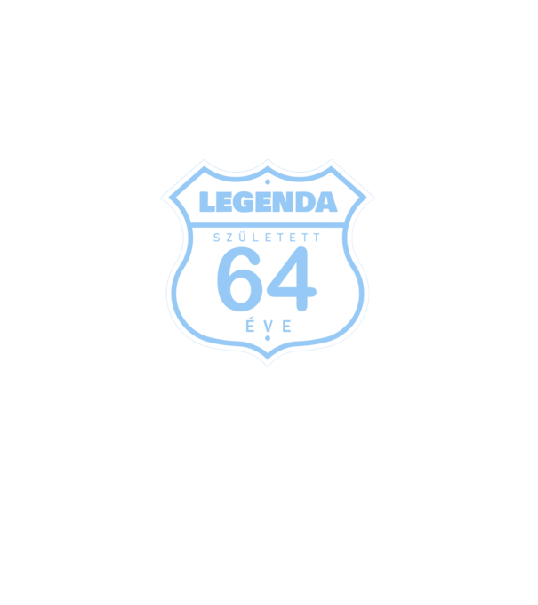 route58Legenda született 64 éve színezhető minta zöld pólón