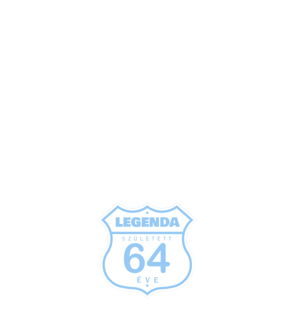 route58Legenda született 64 éve színezhető minta zöld pólón