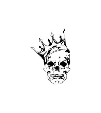 Skull King minta fehér pólón
