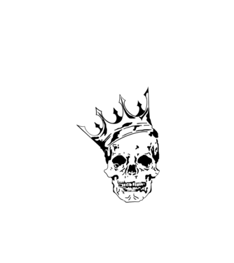 Skull King minta fehér pólón