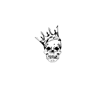 Skull King minta fehér pólón