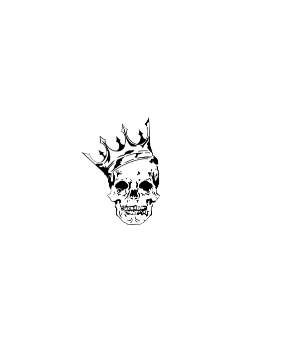 Skull King minta fehér pólón