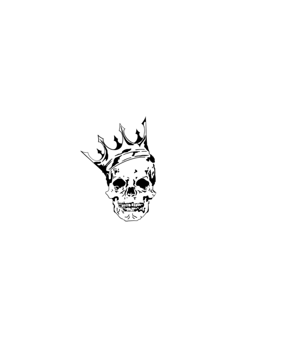 Skull King minta fehér pólón