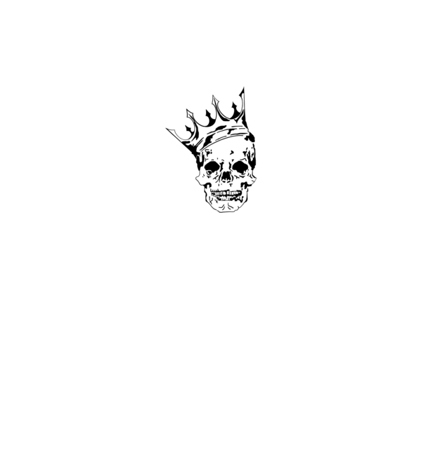 Skull King minta királykék pólón