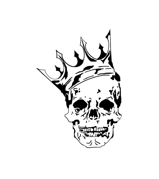 Skull King minta fehér pólón