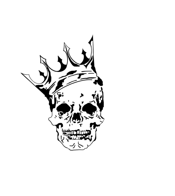 Skull King minta fekete pólón