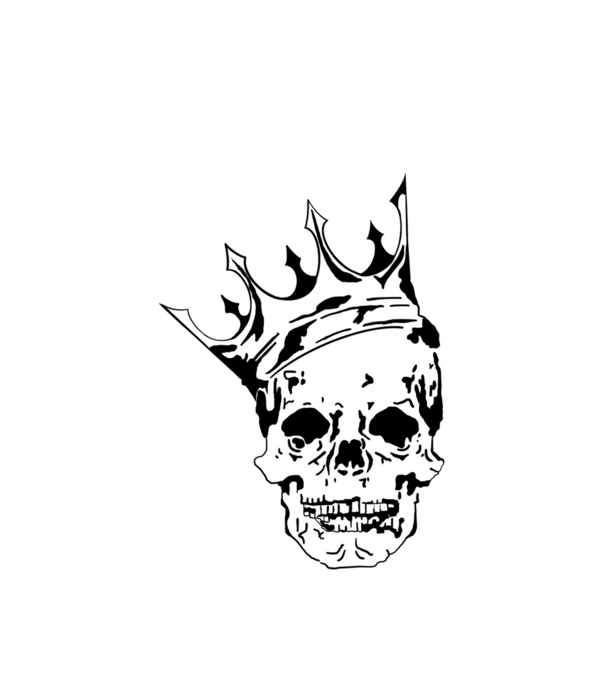 Skull King minta fehér pólón