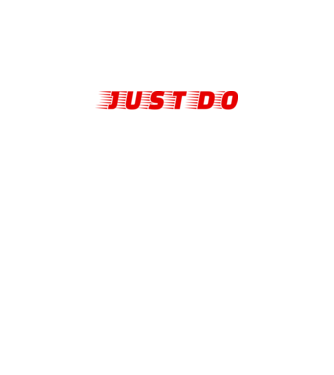 Just do nothing színezhető feliratok minta fekete pólón