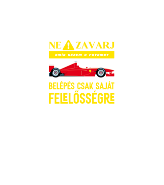 Ne zavarj amíg nézem a futamot minta fekete pólón