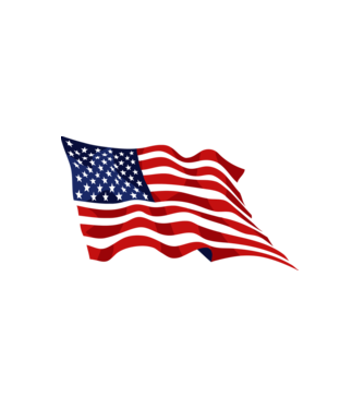 USA zászló minta fehér pólón