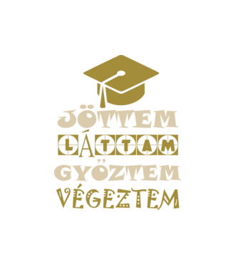színezhető Jöttem láttam győztem végeztem minta fehér pólón