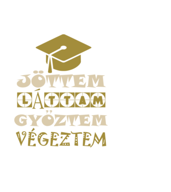 színezhető Jöttem láttam győztem végeztem minta fehér pólón