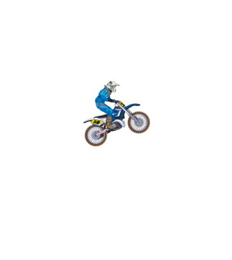 Motocross minta fehér/piros pólón