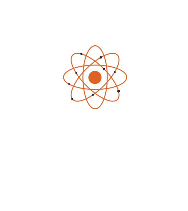 Atom jel minta szürke pólón