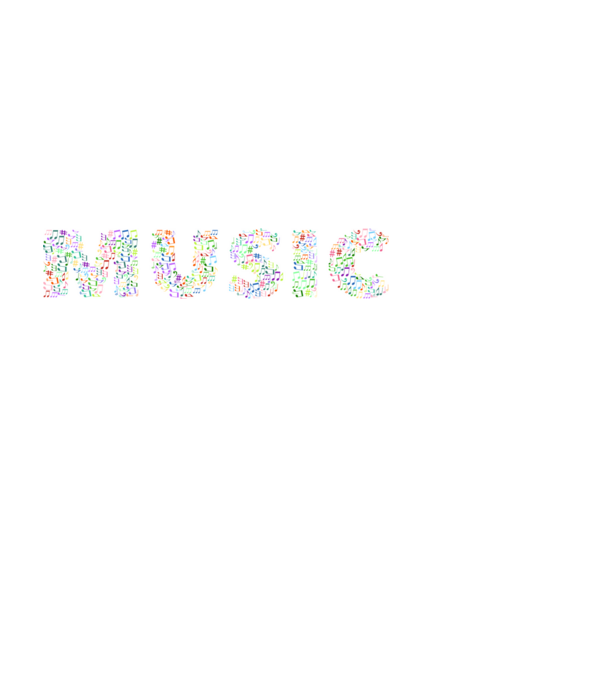 Zene Music felirat minta fekete pólón