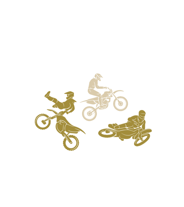 Enduro krossz motor színezhető minta fekete pólón