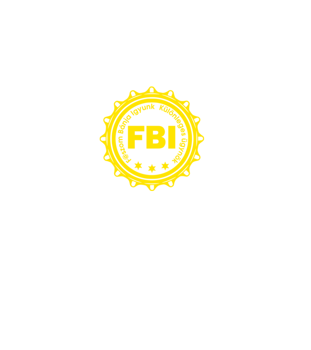Színezhető felirat FBI Faszom Bánja Igyunk minta fekete pólón