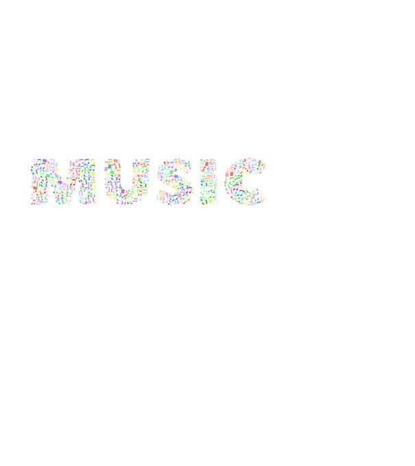 Zene Music felirat minta fehér pólón