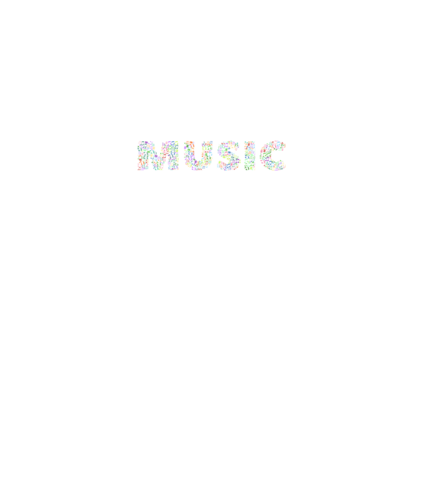 Zene Music felirat minta fekete pólón