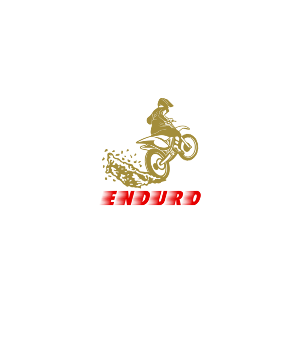 Enduro cross motor színezhető minta fekete pólón