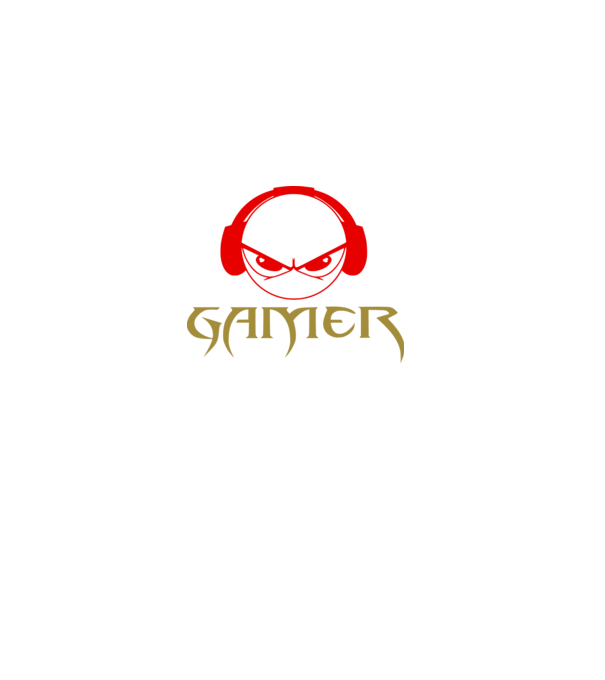 Gamer színezhető minta fekete pólón