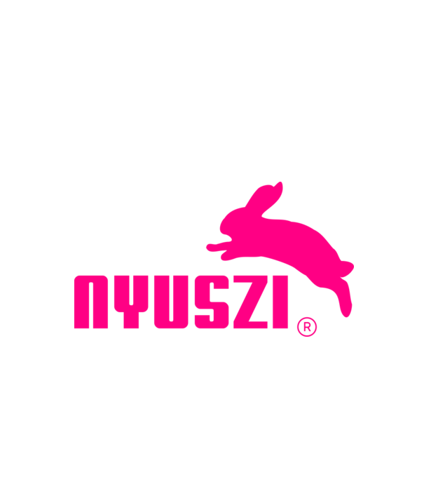 színezhető ugró nyuszi minta fehér pólón