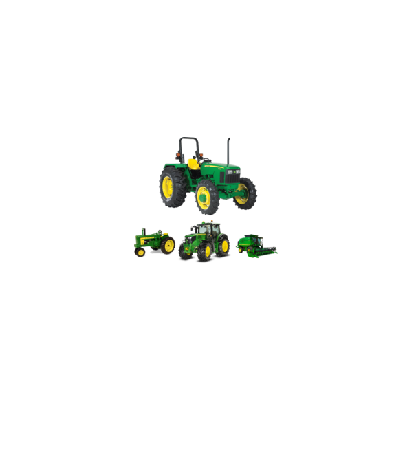 John Deere Mezőgazdasági gépek minta szürke pólón