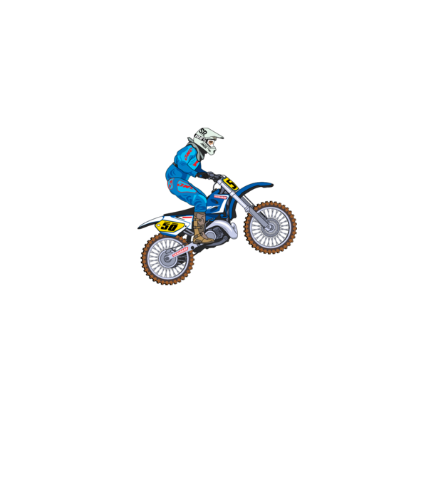 Motocross minta szürke pólón
