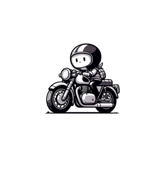 Motoros minta világos rózsaszín pólón