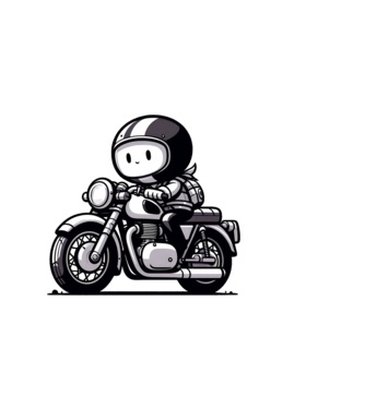 Motoros minta világos rózsaszín pólón