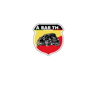 abarth minta fekete pólón