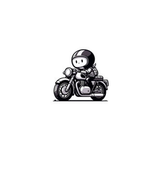 Motoros minta királykék pólón