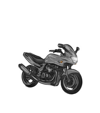 Kawasaki ZR-7S minta fehér pólón
