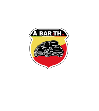 abarth minta fekete pólón