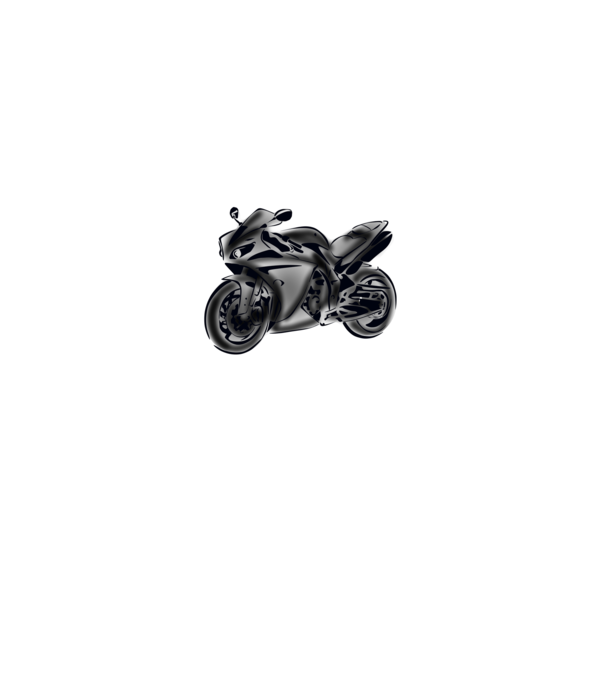 Yamaha YZF R1 minta fehér pólón