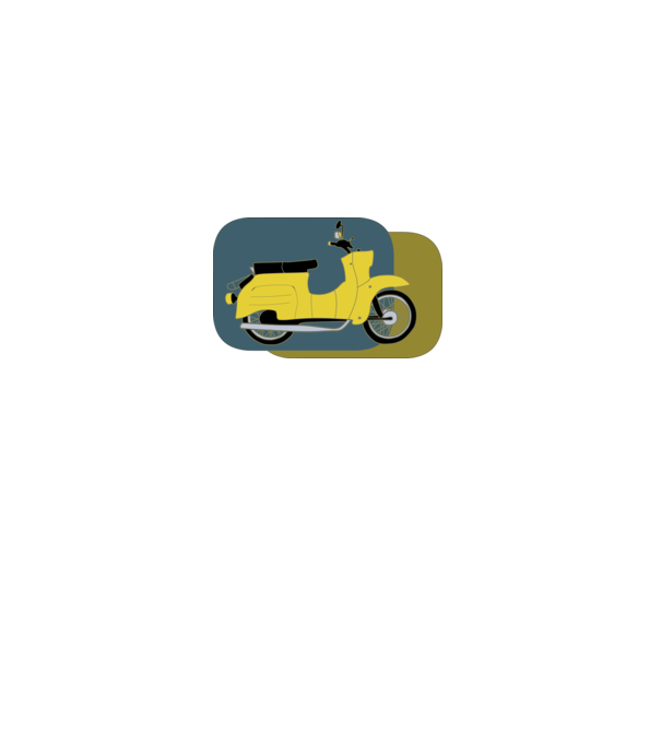 Simson Schwalbe minta szürke pólón