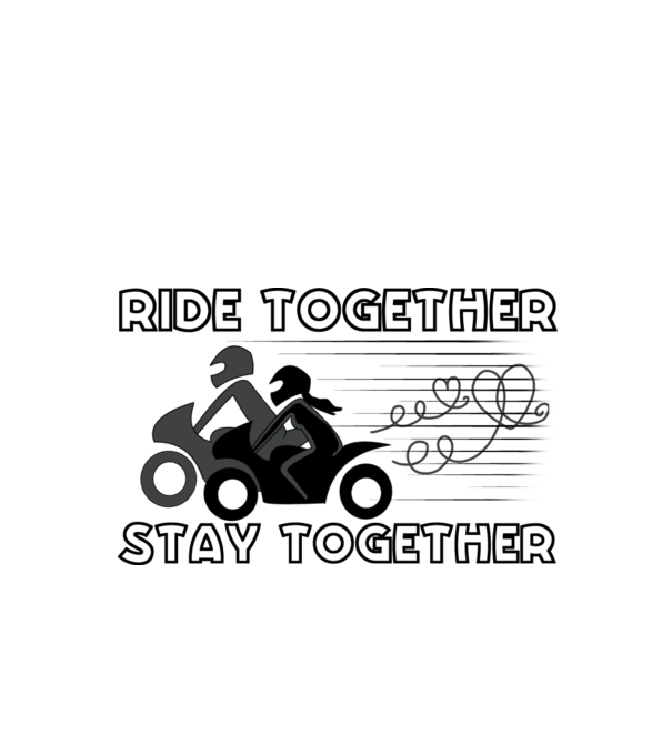 Ride together minta fehér pólón