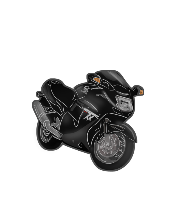 CBR1100XX minta fekete pólón