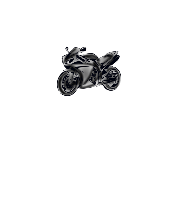 Yamaha YZF R1 minta fehér pólón