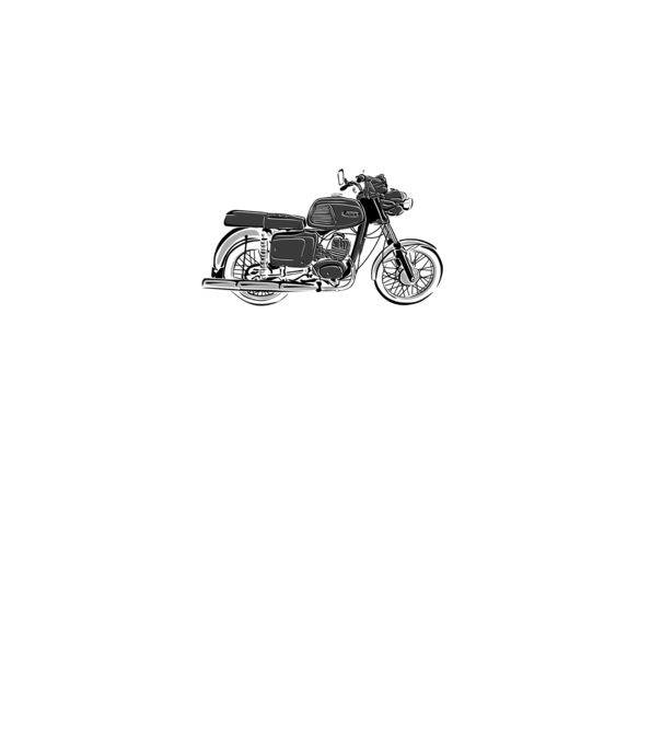 MZ TS 125 minta fehér pólón
