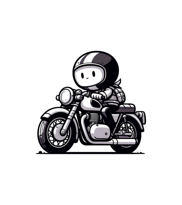 Motoros minta homokszín pólón