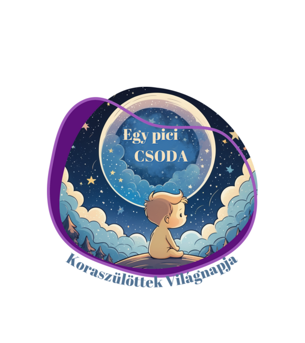 Pici csoda minta fehér pólón