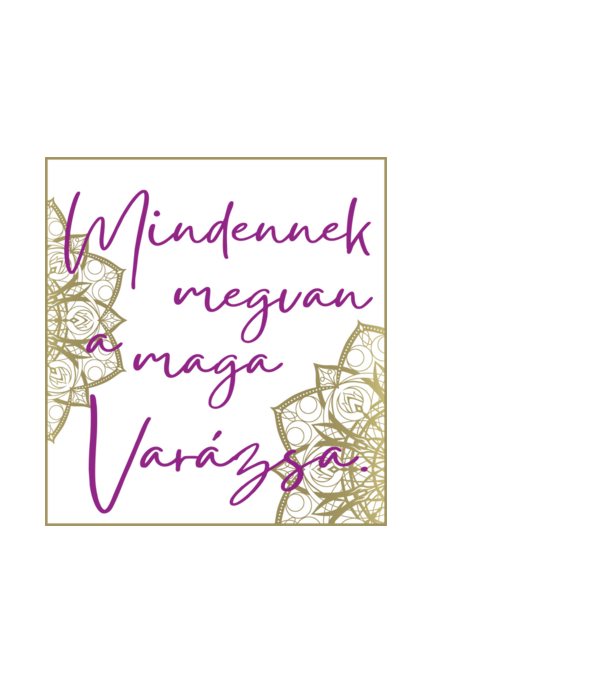 Mindennek megvan a maga varázsa minta fehér pólón