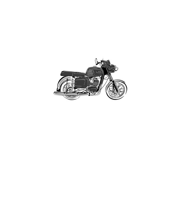 MZ TS 125 minta szürke pólón
