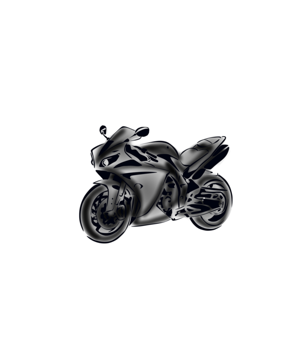 Yamaha YZF R1 minta fehér pólón