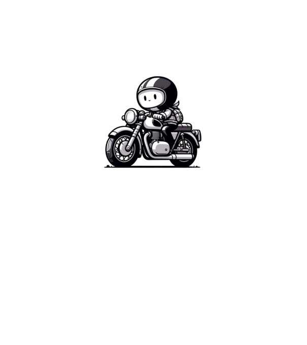 Motoros minta királykék pólón