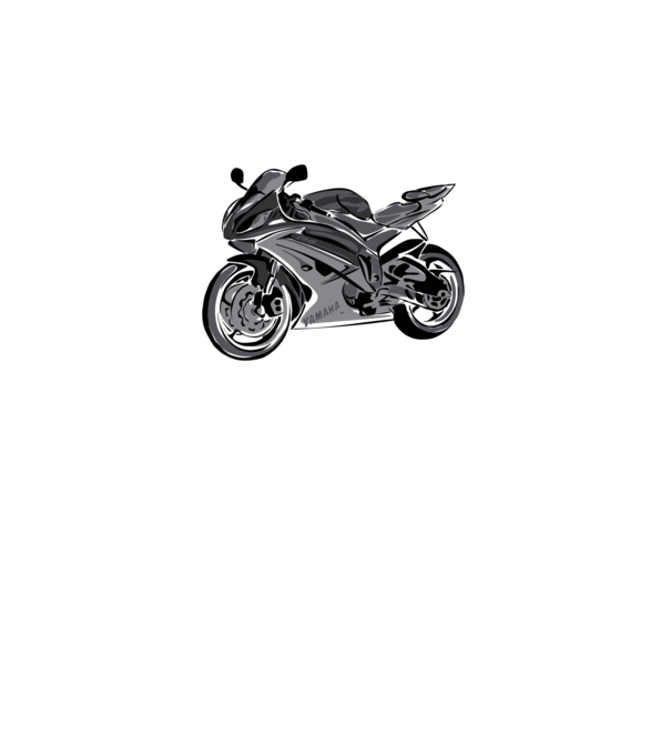 Yamaha YZF R6 minta fehér pólón