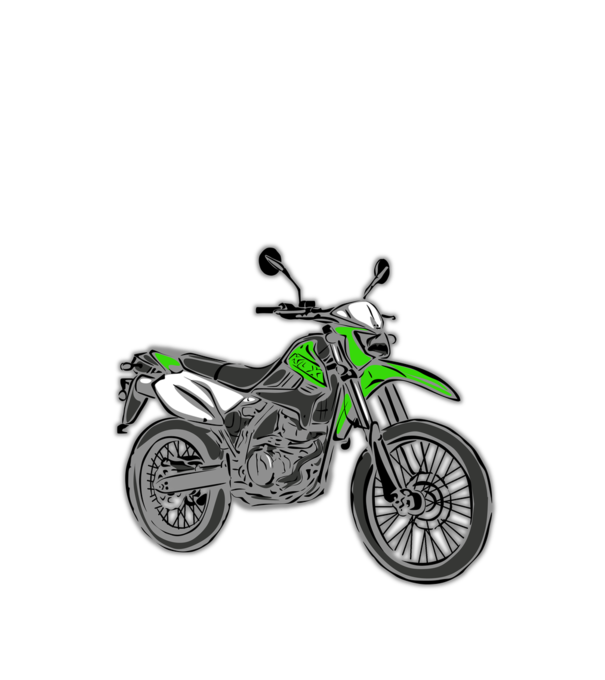 KLX 250 minta fehér pólón
