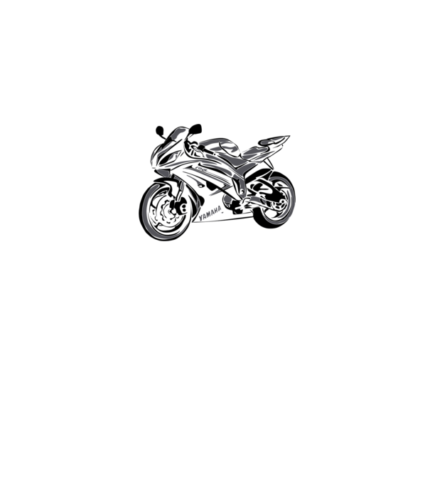 Yamaha YZF R6 minta szürke pólón
