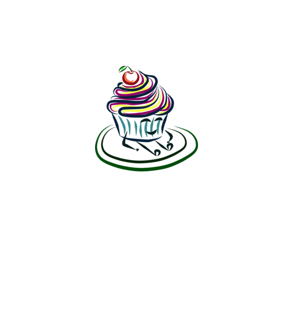 muffin minta fehér pólón